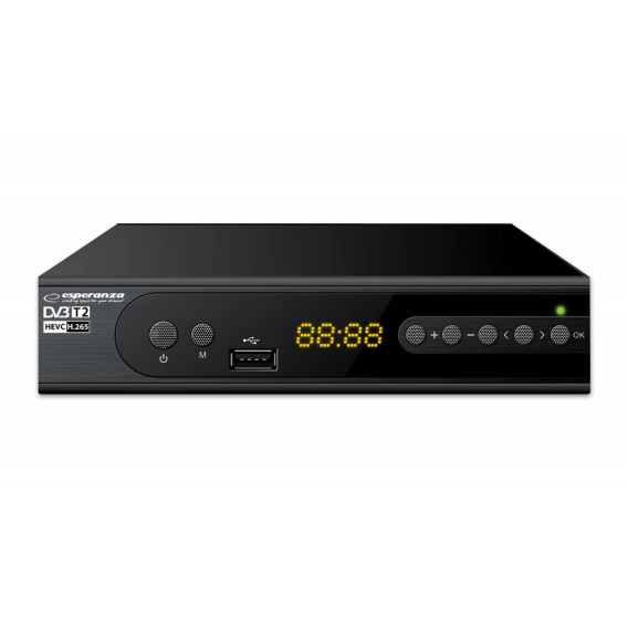 Obrázok pre Esperanza EV106P Digitální tuner DVB-T2 H.265/HEVC, černý