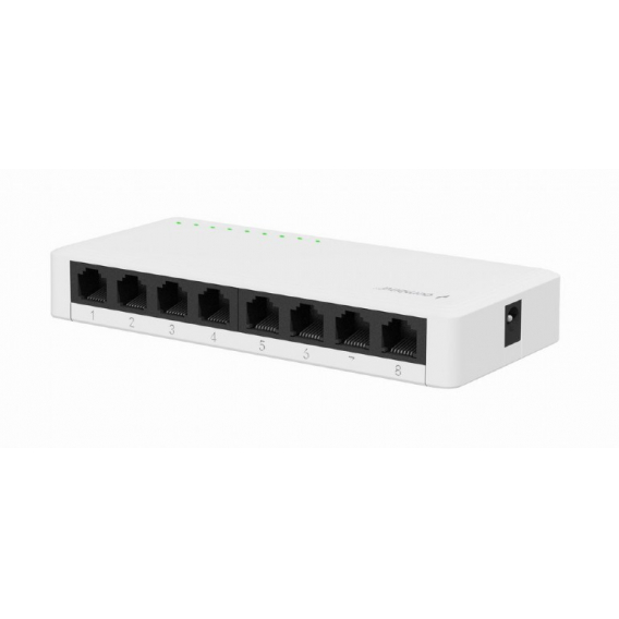 Obrázok pre Gembird NSW-G8-01 síťový přepínač Nespravované Gigabit Ethernet (10/100/1000) Bílá