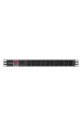 Obrázok pre LANBERG POWER STRIP RACK PDU (1U,10A,7X IEC C13,2M)