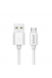 Obrázok pre USB kabel 3 m USB 2.0, USB  A  - Micro USB Bílá SAVIO CL-167