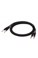 Obrázok pre SSQ JSJS1 SS-1456 Kabel 2x Jack Stereo - 2x Jack Stereo 1 m Černá