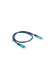 Obrázok pre Lanberg CA-CMCM-45CU-0005-BK USB kabel 0,5 m USB4 Gen 2x2 USB C Černá, Modrá
