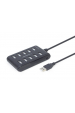 Obrázok pre Gembird UHB-U2P10P-01 10 portový rozbočovač USB 2.0, černý