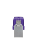 Obrázok pre Kingston Technology DataTraveler microDuo 3C USB paměť 64 GB USB Type-A / USB Type-C 3.2 Gen 1 (3.1 Gen 1) Purpurová, Nerezová ocel