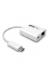 Obrázok pre SAVIO Adaptér USB-C 3.1 Gen.1 (M) na RJ-45 Gigabit Ethernet (F), 1000 Mb/s, AK-56, šedý