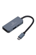 Obrázok pre Gembird A-CM-COMBO3-02 dokovací stanice/replikátor portů Kabel USB 3.2 Gen 1 (3.1 Gen 1) Type-C Stříbrná