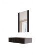 Obrázok pre Toaletní stolek se zrcadlem PAFOS 80x41,6x100 matný černý
