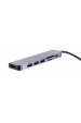 Obrázok pre UNITEK HUB USB-C H1118A; USB-A x3, USB-C, HDMI, SD, microSD