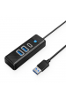 Obrázok pre ORICO HUB USB-A, 2x USB-A (2x3.1), USB-C, 5 GBPS, PWC2U-U3-015-BK-EP