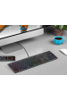 Obrázok pre A4Tech FSTYLER FX60H (Neon Backlit) klávesnice USB QWERTY Černá, Šedá