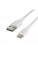 Obrázok pre Belkin CAB002BT3MWH USB kabel 3 m USB A USB C Bílá