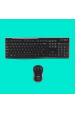 Obrázok pre Logitech Wireless Combo MK270 klávesnice Obsahuje myš RF bezdrátový QWERTY US Mezinárodní Černá, Stříbrná