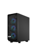 Obrázok pre Počítačová skříň FRACTAL DESIGN Meshify 2 Compact Lite (FD-C-MEL2C-05) RGB Black TG Light Tint Černá