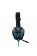 Obrázok pre iBox X8 Sluchátka s mikrofonem Kabel Přes hlavu Hraní Černá, Modrá