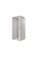 Obrázok pre Lanberg wall-mounted installation rack cabinet 19'' 27U 600x600mm gray (glass door)