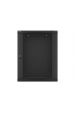 Obrázok pre Lanberg wall-mounted installation rack cabinet 19'' 15U 600x450mm black (glass door)