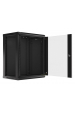 Obrázok pre Lanberg wall-mounted installation rack cabinet 19'' 15U 600x450mm black (glass door)