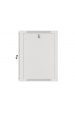 Obrázok pre Lanberg wall-mounted installation rack cabinet 19'' 15U 600x600mm gray (glass door)