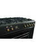 Obrázok pre Ravanson KWGE-K90-6 TOP CHEF přenosný vařič Volně stojící sporák Elektrický Plynový Černá