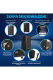 Obrázok pre Extralink Racková skříň 22U 600x800 Černá stojící