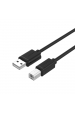 Obrázok pre UNITEK Y-C420GBK USB kabel USB 2.0 3 m USB A USB B Černá