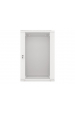 Obrázok pre Lanberg wall-mounted installation rack cabinet 19'' 18U 600x450mm gray (glass door)