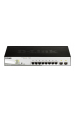 Obrázok pre D-Link DGS-1210-10P Řízený L2 Gigabit Ethernet (10/100/1000) Podpora napájení po Ethernetu (PoE) 1U Černá