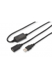 Obrázok pre Digitus DA-73101 USB kabel USB 2.0 15 m USB A Černá