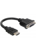 Obrázok pre DeLOCK 0.2m HDMI-DVI M/F 0,2 m HDMI Typ A (standardní) DVI-D Černá