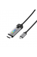 Obrázok pre Adaptér j5create Kabel USB-C - HDMI 2.1 8K (USB-C m - 8K HDMI m 1,8 m; barva stříbrná černá) JCC157-N