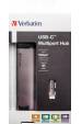 Obrázok pre Verbatim 49141 dokovací stanice/replikátor portů USB 3.2 Gen 1 (3.1 Gen 1) Type-C Černá, Stříbrná
