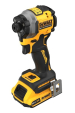 Obrázok pre DeWALT DCF850D2T-QW AKU/rázový šroubovák 3250 ot/min Černá, Žlutá
