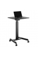 Obrázok pre Maclean MC-892B Výškově nastavitelný stůl pro notebooky s kolečky Stůl s možností stání Výškově nastavitelný do max. 113 cm 30 stupňů Naklápěcí Černý
