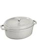 Obrázok pre STAUB LA COCOTTE Oval cast iron pot 2.35 ltr, truffle