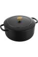 Obrázok pre Ballarini Bellamonte Round Cast Iron Casserole - 7 ltr, Black
