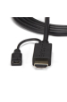 Obrázok pre StarTech.com HD2VGAMM10 adaptér k video kabelům 3 m VGA (D-Sub) HDMI + Micro USB Černá