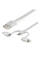 Obrázok pre StarTech.com LTCUB1MGR USB kabel USB 2.0 1 m USB A Micro-USB B Stříbrná