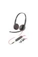 Obrázok pre HP Poly Stereofonní náhlavní souprava Poly Blackwire 3225 USB-C + 3,5mm konektor + adaptér USB-C/A