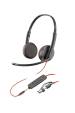 Obrázok pre HP Poly Stereofonní náhlavní souprava Poly Blackwire 3225 USB-C + 3,5mm konektor + adaptér USB-C/A