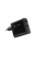 Obrázok pre NATEC RIBERA GAN CHARGER 1x USB-A + 1x USB-C 65W ČERNÁ