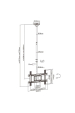 Obrázok pre Maclean TV Ceiling Mount, max VESA 600x400, 23-100", max 50kg, MC-803