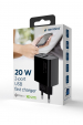 Obrázok pre Gembird TA-UC-PDQC20-01-BK 2portový 20W Power Delivery Rychlá nabíječka USB typu C, černá