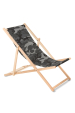 Obrázok pre Classic beech lounger GreenBlue GB183 camo grey