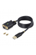 Obrázok pre StarTech.com 1P3FFCNB-USB-SERIAL sériový kabel Černá 1 m USB Typ-A DB-9