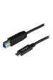 Obrázok pre StarTech.com USB31CB1M USB kabel USB 3.2 Gen 2 (3.1 Gen 2) 1 m USB C USB B Černá