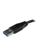 Obrázok pre StarTech.com USB3AUB3MS USB kabel USB 3.2 Gen 1 (3.1 Gen 1) 3 m USB A Micro-USB B Černá