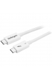 Obrázok pre StarTech.com TBLT34MM50CW Thunderbolt kabel 0,5 m 40 Gbit/s Bílá