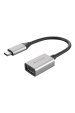 Obrázok pre HYPER HD425D-GL USB kabel USB 3.2 Gen 2 (3.1 Gen 2) 0,0176 m USB C USB A Černá, Stříbrná