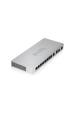 Zyxel XGS1010-12-ZZ0102F síťový přepínač Nespravované Gigabit Ethernet (10/100/1000) Šedá Obrázok pre Zyxel XGS1010-12-ZZ0102F síťový přepínač Nespravované Gigabit Ethernet (10/100/1000) Šedá