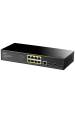 Obrázok pre Cudy GS2008PS2 síťový přepínač Řízený L2 Gigabit Ethernet (10/100/1000) Podpora napájení po Ethernetu (PoE) Černá
